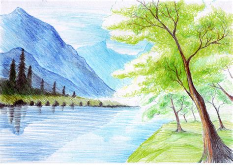 scenery drawings